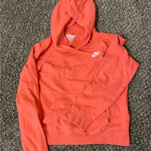 Women’s orange Nike scoop neck hoody size medium